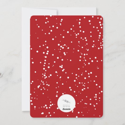 休日の自宅の引越し案内カード シーズンカード (裏面)