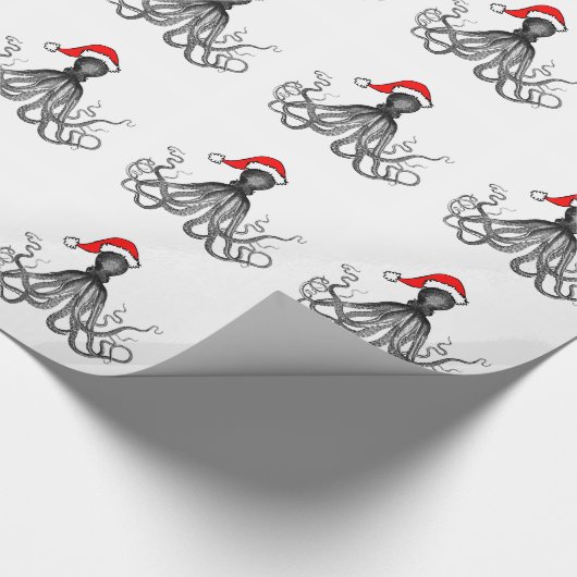 休日の航海のなSteampunkのタコのヴィンテージKraken ラッピングペーパー (角)