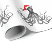 休日の航海のなSteampunkのタコのヴィンテージKraken ラッピングペーパー (ロールコーナー)