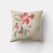 休日の花と名前 クッション (裏面)