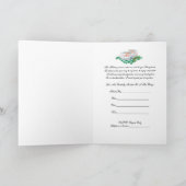 休日の茶パーティの招待状 招待状 (内部)