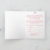 休日の茶パーティの招待状 招待状 (内部)