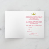 休日の茶パーティの招待状 招待状 (内部)