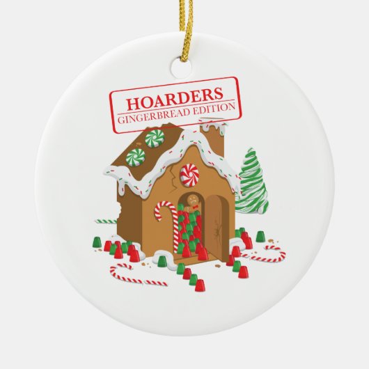 休日の蓄積者 セラミックオーナメント (正面)