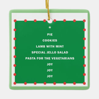 休日の言葉を使ったセラミッククリスマスオーナメント セラミックオーナメント