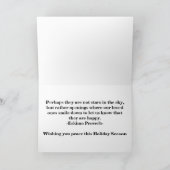 休日の記憶の大きいフォントのクリスマスカード シーズンカード (内部)