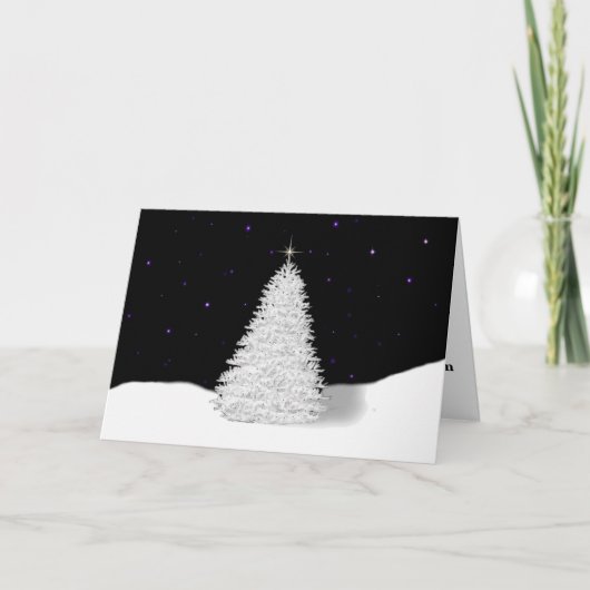 休日の記憶の大きいフォントのクリスマスカード シーズンカード (正面)