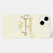 休日の贈り物，レトロなクリスマストート，ヴィンテージキリスト Case-Mate iPhoneケース (裏面 (横))