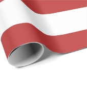 休日の赤のストライプパターン ラッピングペーパー (ロールコーナー)