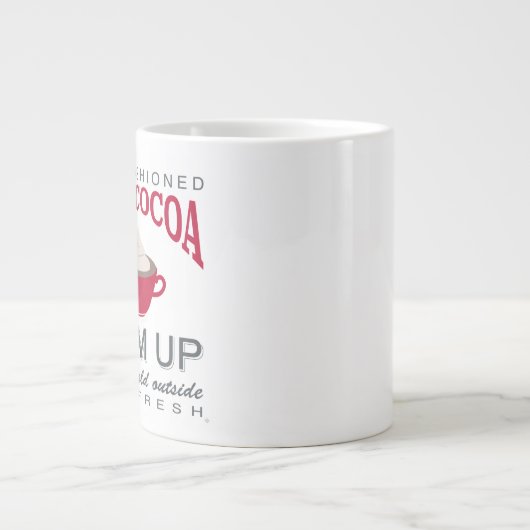 休日の農家ホットココア ジャンボコーヒーマグカップ (正面)