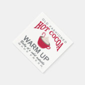 休日の農家ホットココア スタンダードカクテルナプキン (角)