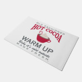 休日の農家ホットココア ドアマット (アングル)