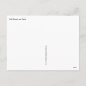 休日の郵便はがきの赤い果実および雪 シーズンポストカード (裏面)