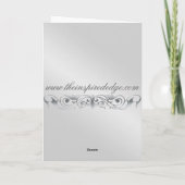 休日の金ゴールドホイルの銀の雪片カード シーズンカード (裏面)