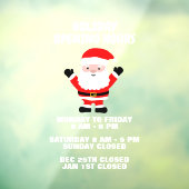 休日の開始時間（営業標識ウィンドウ）が固定しています ウィンドウサイン (シート3)