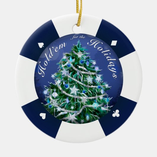 休日の間それらを握って下さい セラミックオーナメント (正面)