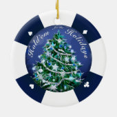 休日の間それらを握って下さい セラミックオーナメント (裏面)