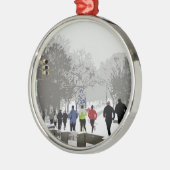 休日の間紛砕 メタルオーナメント (左)