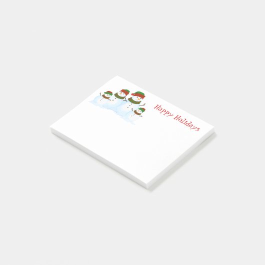 休日の雪だるまの後それノート ポストイット (アングル)