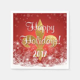 休日の雪片のカクテルのナプキン スタンダードカクテルナプキン