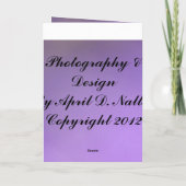 休日の願い シーズンカード (裏面)