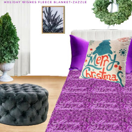 休日の願い フリースブランケット