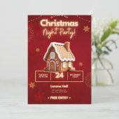 「休日の魔法：魅惑的なクリスマスのお祝い 招待状 (スタンド正面)