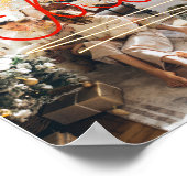 休日の3つの写真 |新モダン年ツリーの光彩 ポスター (角)