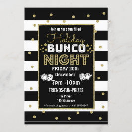 休日のBuncoナイト、BuncoパーティーPTAイベントPTO 招待状