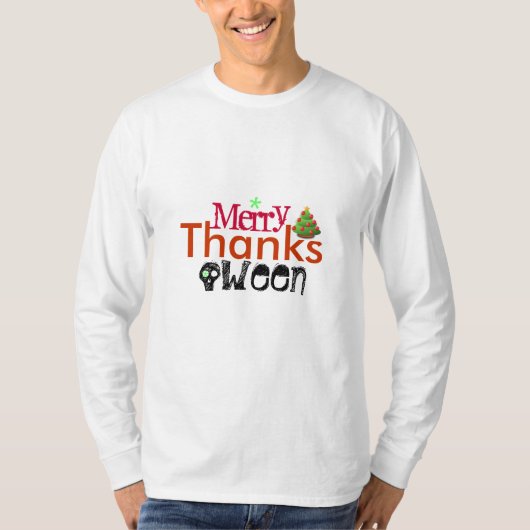 休日のMashupの長袖のTシャツ Tシャツ (正面)