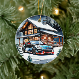 休日のRev Up: JDM版クリスマス セラミックオーナメント