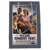 休日のRunaboutの節約の家族のトリオ ミディアムペーパーバッグ (正面)