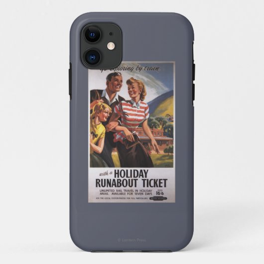 休日のRunaboutの節約の家族のトリオ Case-Mate iPhoneケース (裏面)