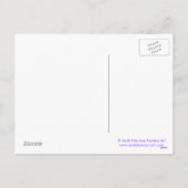 休日はがき魔法の翼を持つ極熊アート シーズンポストカード (裏面)