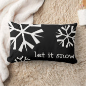 休日はそれが枕雪片の雪が降るようにしました ランバークッション (ブランケット)
