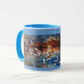 休日はマグを支えます マグカップ (正面左)