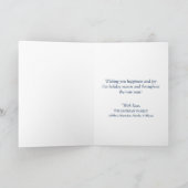 休日はメリーで、明るいクリスマスの挨拶を望みます シーズンカード (内部)