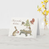 休日は家のような場所ではない! カード (黄色い花)