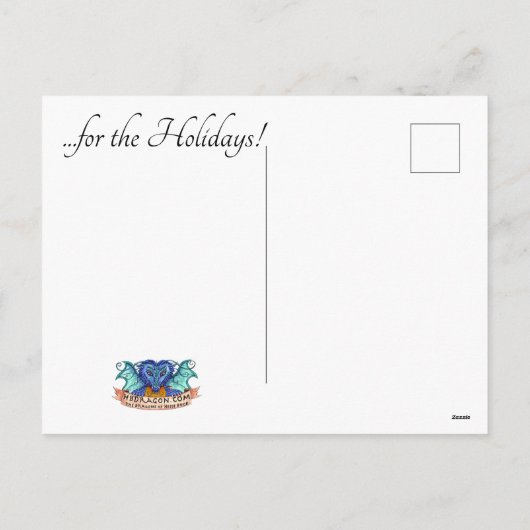 休日は家のような場所はない！ シーズンポストカード (裏面)