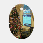 休日は家のような場所はない。 セラミックオーナメント (裏面)