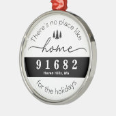 休日は家のような場所はない メタルオーナメント (左)