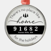 休日は家のような場所はない メタルオーナメント (正面)