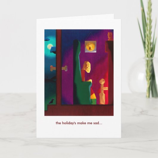 休日は悲しくなる… – 休日カード シーズンカード (正面)