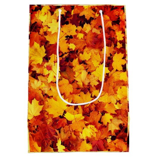 休日は感謝 ミディアムペーパーバッグ (裏面)