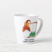 休日は格言に限る。 カフェラテマグ (右アングル)