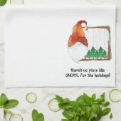 休日は格言に限る。 キッチンタオル (折り畳み)