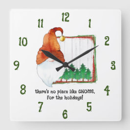 休日は格言に限る。 スクエア壁時計