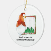 休日は格言に限る。 セラミックオーナメント (左)