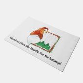 休日は格言に限る。 ドアマット (アングル)