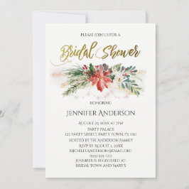 休日は花束のブライダルシャワーをつけます 招待状